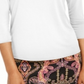 Thalia Sodi Women's Hardware Trim Mock Neck Top White Size X-Small