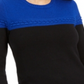 Charter Club Women's Colorblocked Mixed Stitch Sweater Blue Size Small