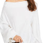 Free People Women's Long Sleeve Off Shoulder Sweater White Size Large