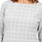 Karen Scott Women's Cotton Plaid Tunic Gray Size X-Small