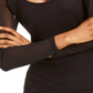 INC International Concepts Women's Illusion Top Black Size Petite S/M