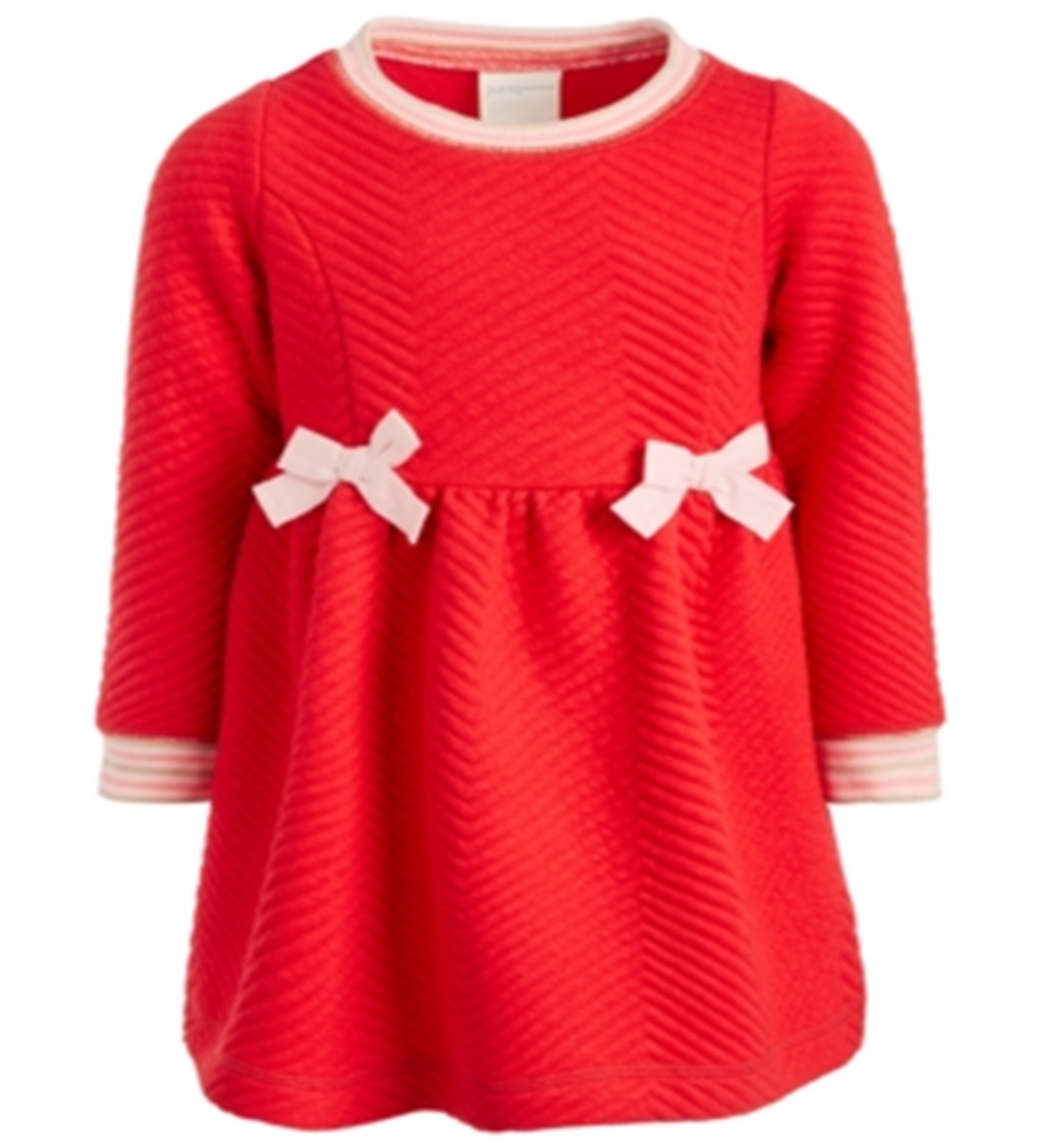 First Impressions Baby Girls Quilted Dress Red Size 18MOS