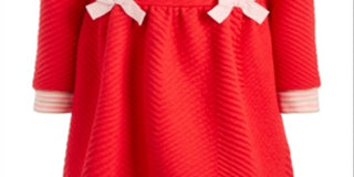 First Impressions Baby Girl's Quilted Dress Red Size 6-9MOS