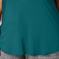 Alfani Women's Plus Satin Trim Short Sleeves T-Shirt Blue Size 0X