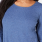 Karen Scott Women's Tulip Hem Top Blue Size X-Large