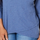 Karen Scott Women's Tulip Hem Top Blue Size X-Large