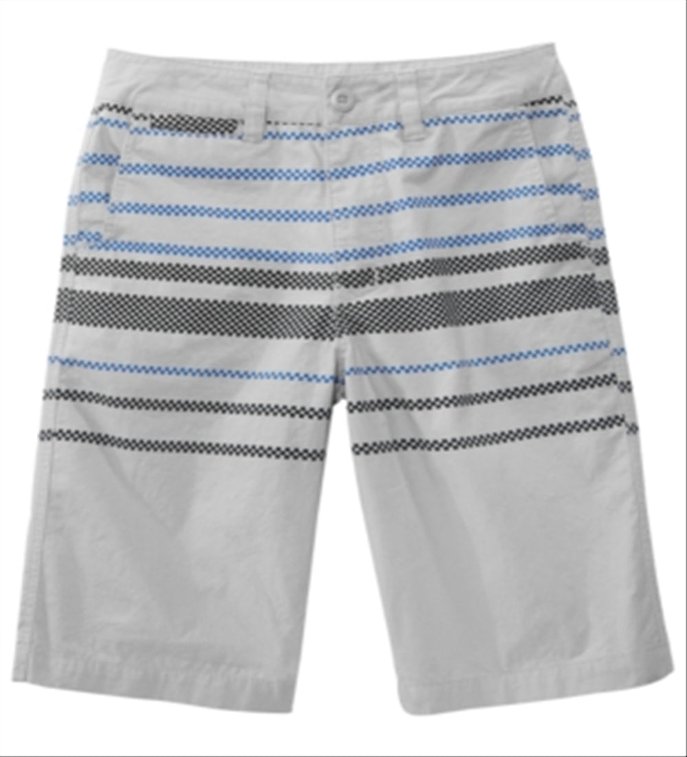 Univibe Big Boy's Sector Regular Fit Checker Stripe Shorts Gray Size 14