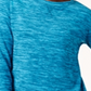 Karen Scott Women's Marled Sweatshirt Teal Size -Petite L