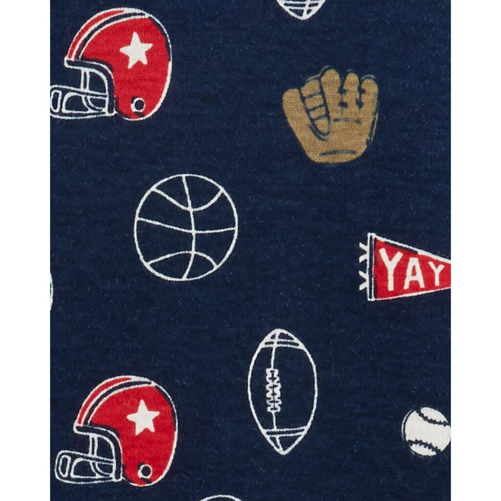 Carter's Boy's PRINT Cotton Sport Blue Size 24MOS