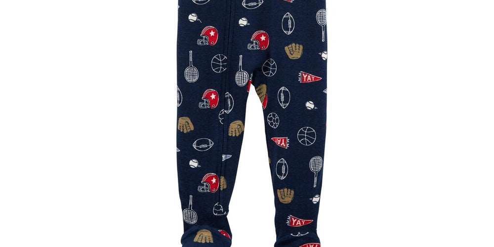 Carter's Boy's PRINT Cotton Sport Blue Size 24MOS