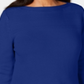 Karen Scott Women's Cotton Boat Neck Sweater Blue Size X-Small