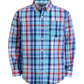 Tommy Hilfiger Little Boy's Oliver Stretch Plaid Shirt Blue -White Size 4