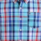 Tommy Hilfiger Little Boy's Oliver Stretch Plaid Shirt Blue -White Size 4