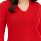 Charter Club Women's V Neck Sweater Red Size Petite L