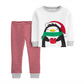 Carter's Baby Boy's 2Pc Cotton Penguin Pajamas Set White Size 18MOS