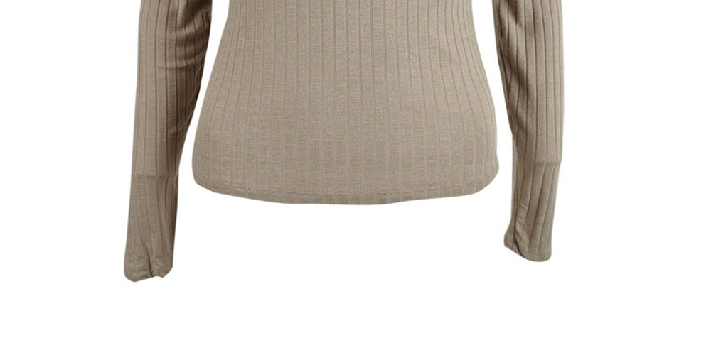 Pink Rose Junior's Ribbed Henley Top Brown Size Small