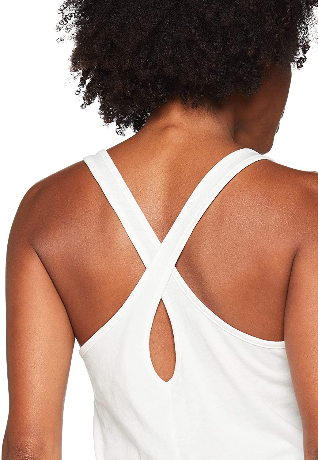 Under Armour Women's Graphic Script Crossback Studio Tank Top White Size Medium