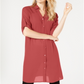 Alfani Women's Opulent Tunic Blouse Red Size X-Large