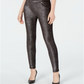 Michael Kors Women's Metallic Foil Pull on Leggings Gray Size Small