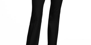 Alfani Women's Belted Wide Waistband Trouser Pants  Black Size 16 Petite