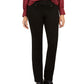 Charter Club Women's Knit Denim Straight Pull On Leg Jeans Black Size 16