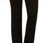 Charter Club Women's Knit Denim Straight Pull On Leg Jeans Black Size 16