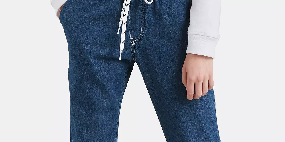 Levi's Women's Jet Set Cotton Denim Jogger Pants Blue Size X-Small