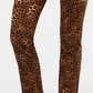 Charter Club Women's Animal Print Lexington Straight Leg Jeans Brown Size 6
