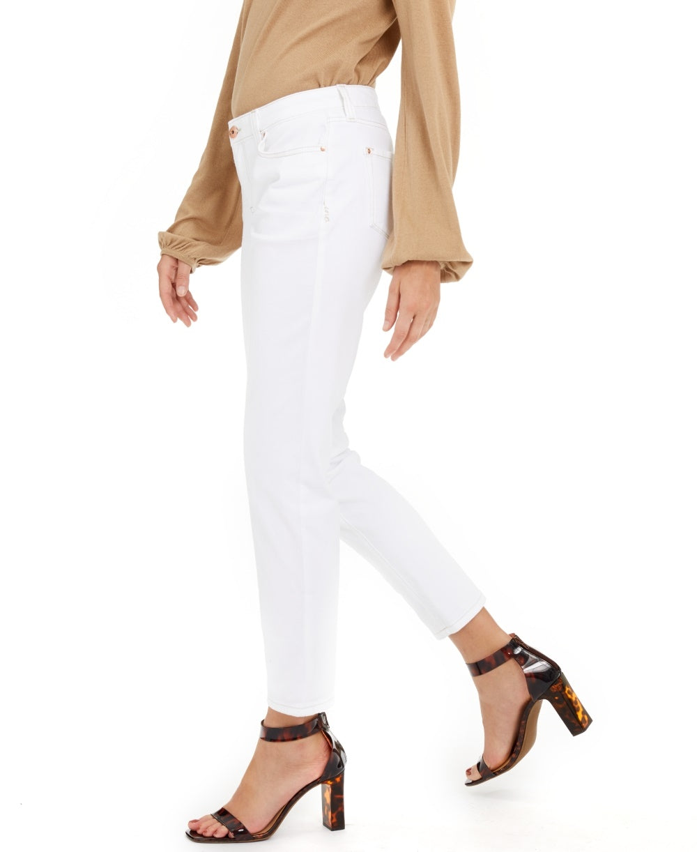 INC International Concepts Women's Boyfriend Jeans White Size 10