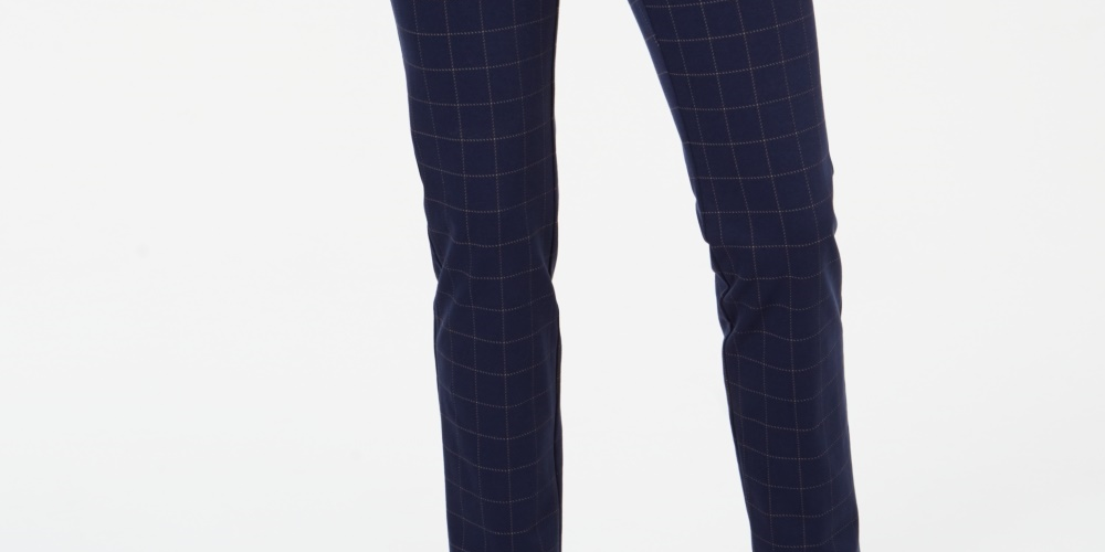 Charter Club Women's Petite Pull On Ponte Knit Pants Blue Size 6 Petite