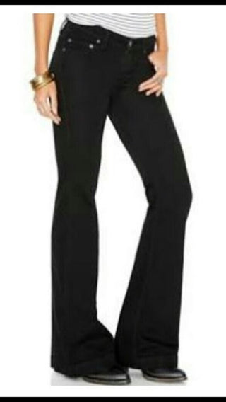 Free People Women's Irreplaceable High Waist Flare Jeans Black Size 25