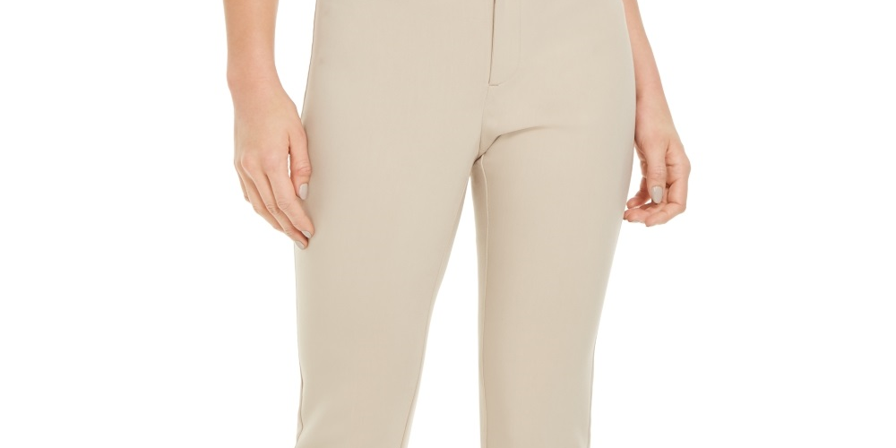 Charter Club Women's Newport Straight Leg Pants Beige Size 6
