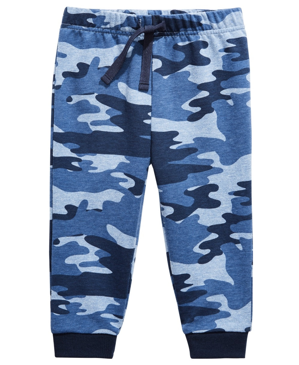 First Impressions Kid's Toddler Boys Camo Print Jogger Pants Blue Size 4T