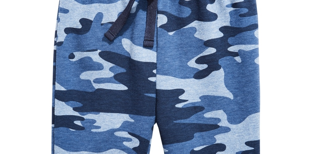First Impressions Kid's Toddler Boys Camo Print Jogger Pants Blue Size 4T