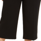 Alfani Women's Belted Hardware-Detail Culotte Pants  Black Size Petite Small