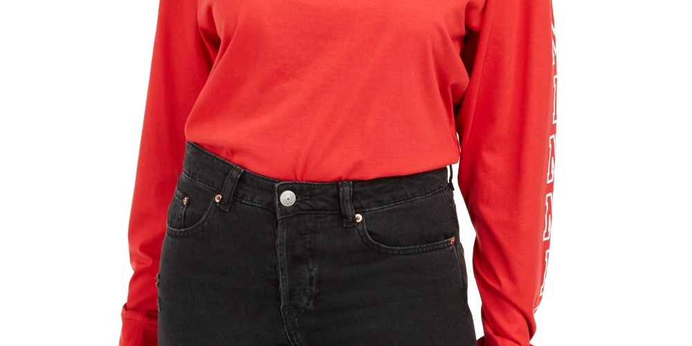 Disney Junior's Minnie Mouse Graphic T Shirt Red Size Medium