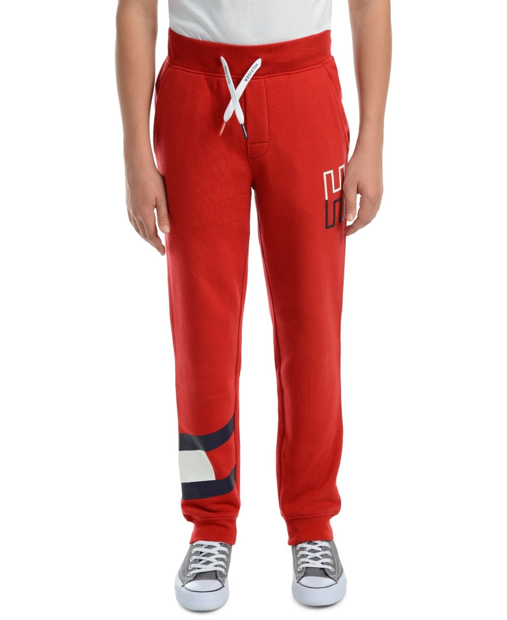 Tommy Hilfiger Big Boy's Kent Logo Print Sweatpants Red Size XL/20