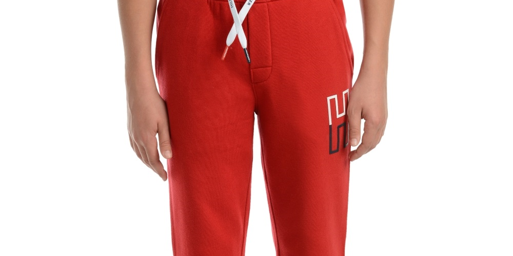 Tommy Hilfiger Big Boy's Kent Logo Print Sweatpants Red Size XL/20