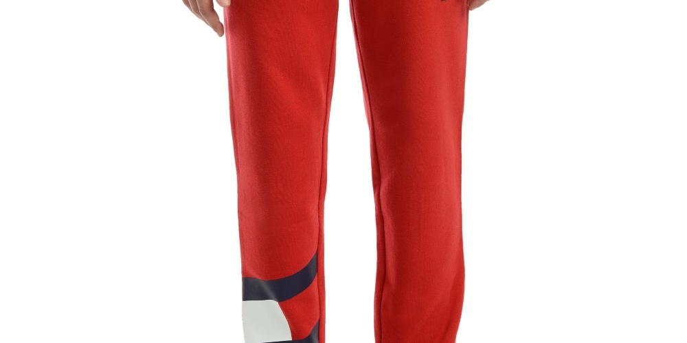 Tommy Hilfiger Big Boy's Kent Logo Print Sweatpants Red Size XL/20