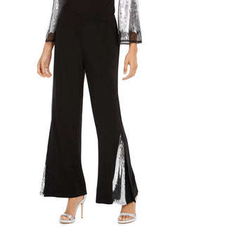 MSK Women's Sequin Inset Wide Leg Party Pants Size Petite X-Large