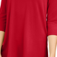 Alfani Women's Asymmetrical Cut Out Top Red SizePS