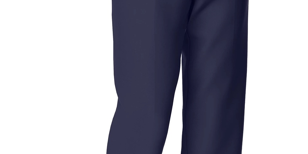 Alfred Dunner Women's Classics Pull On Straight Leg Pants Navy Size 16