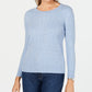 Karen Scott Women's Cable Knit Sweater Blue Size X-Small