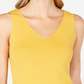 Anne Klein Women's Cotton Blend Knit Tank Top Yellow Size XS