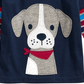 First Impressions Boy's Layered Look Puppy Print T Shirt Blue Size 3 MOS