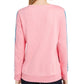 Tommy Hilfiger Women's Multicolor Logo Sweatshirt Pink Size Large