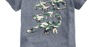 Epic Threads Toddler Boy's Camo Dino T-Shirt Gray Size 4