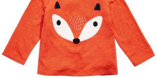 First Impressions Baby Boys Cotton Fox T-Shirt  Med Orange Size 3-6MOS