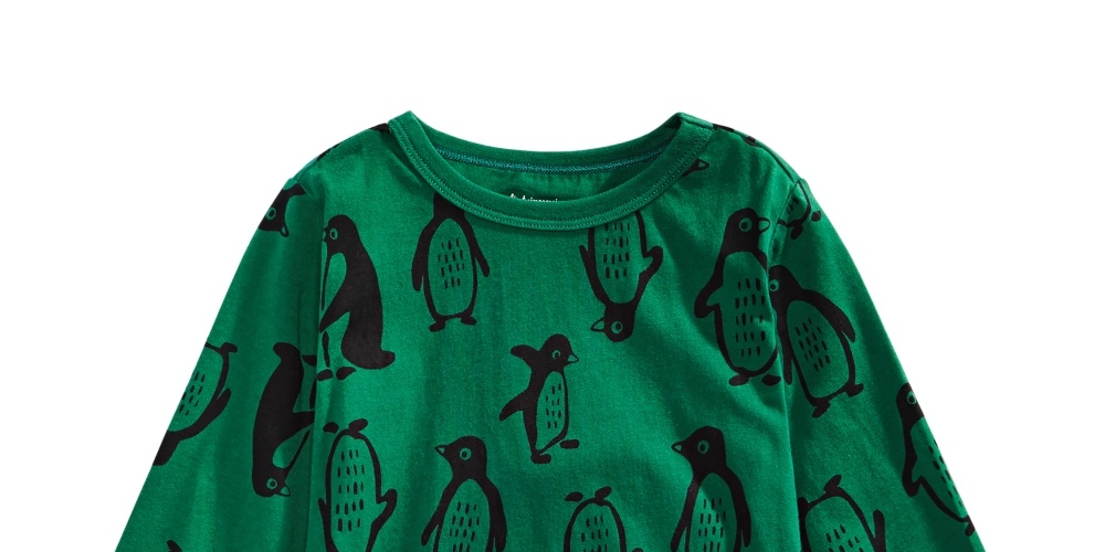 First Impressions Kid's Toddler Boys Penguin Print Cotton T Shirt Green Size 3T