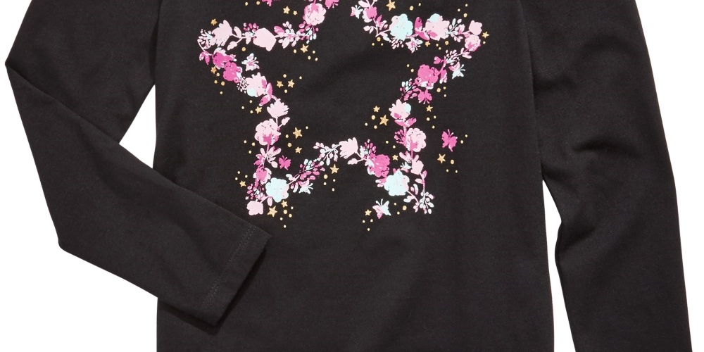 Epic Threads Toddler Girl's Butterfly Star T-Shirt Black Size 2T